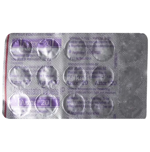 aztor 20mg tablet 15's